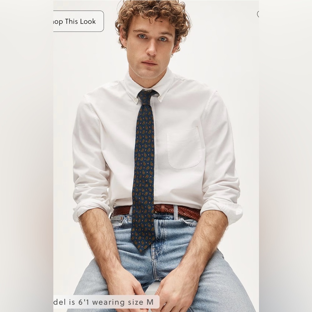 J.Crew Broken-in organic cotton oxford shirt